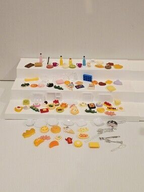 Miniature Dollhouse Food, Dessert And Drinks Huge Lot